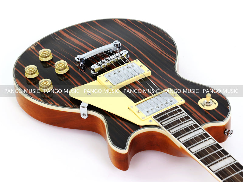 PANGO MUSIC XG Series XLP Custom Electric Guitar with Zebrawood Top (XLP-104)