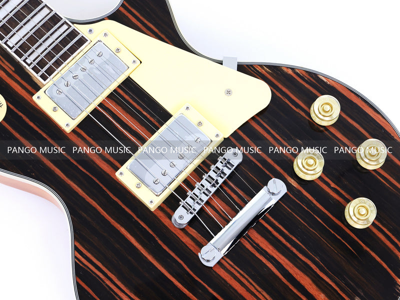PANGO MUSIC XG Series XLP Custom Electric Guitar with Zebrawood Top (XLP-104)