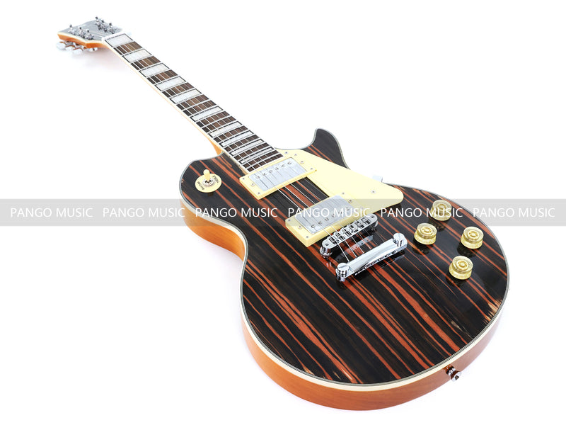 PANGO MUSIC XG Series XLP Custom Electric Guitar with Zebrawood Top (XLP-104)