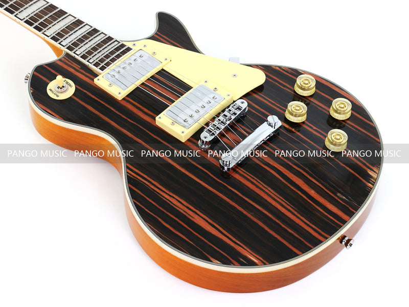PANGO MUSIC XG Series XLP Custom Electric Guitar with Zebrawood Top (XLP-104)