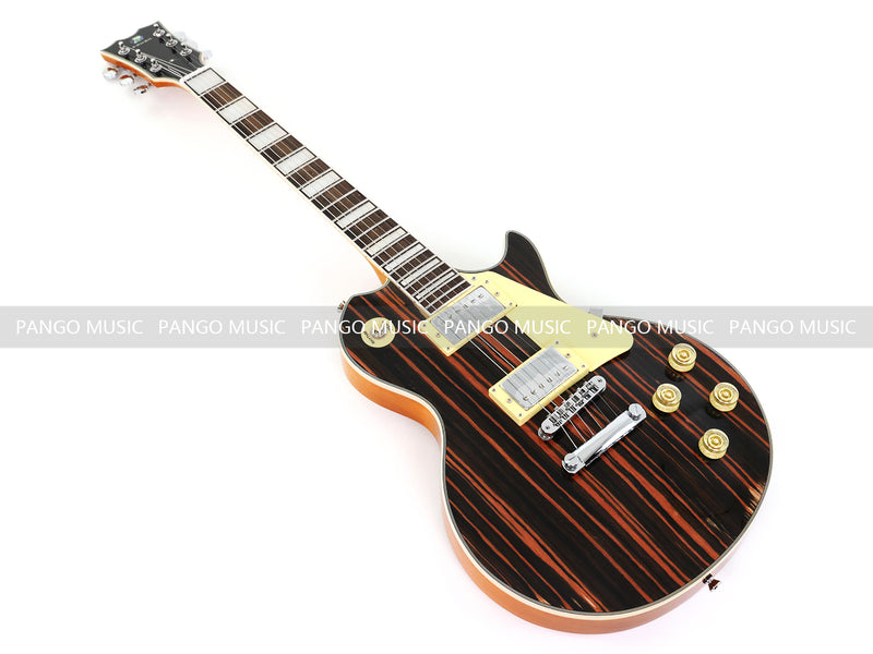 PANGO MUSIC XG Series XLP Custom Electric Guitar with Zebrawood Top (XLP-104)