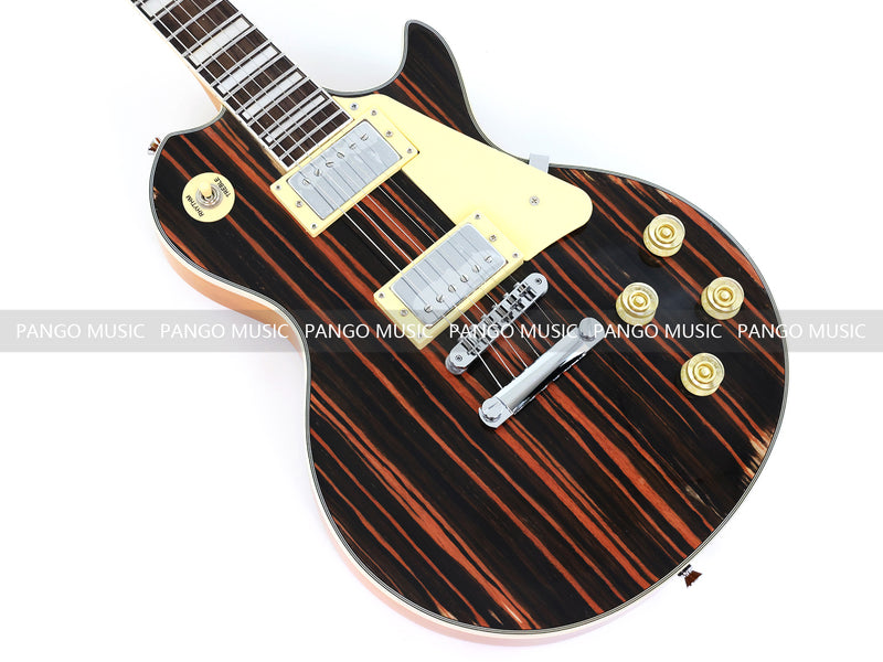 PANGO MUSIC XG Series XLP Custom Electric Guitar with Zebrawood Top (XLP-104)