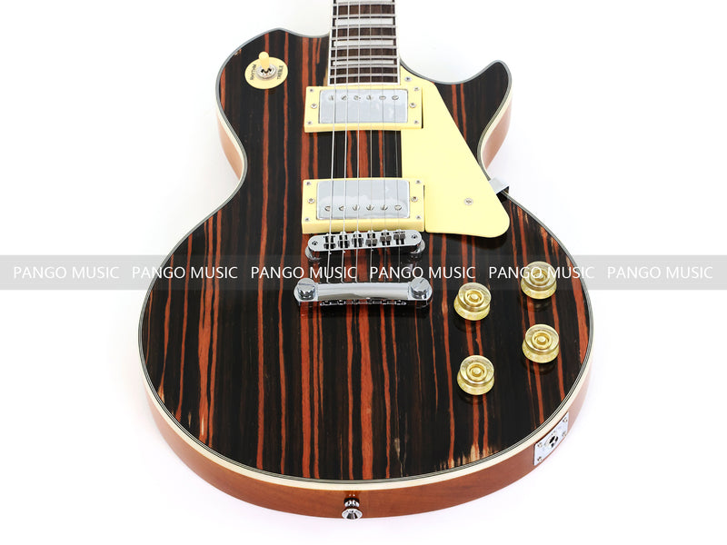 PANGO MUSIC XG Series XLP Custom Electric Guitar with Zebrawood Top (XLP-104)