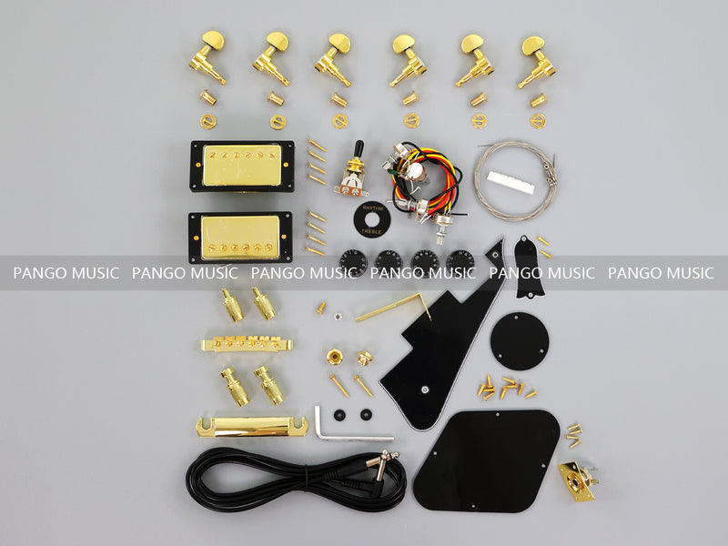 PANGO MUSIC XG Series XLP Custom Flamed Maple Top DIY Electric Guitar Kit (XLP-003)
