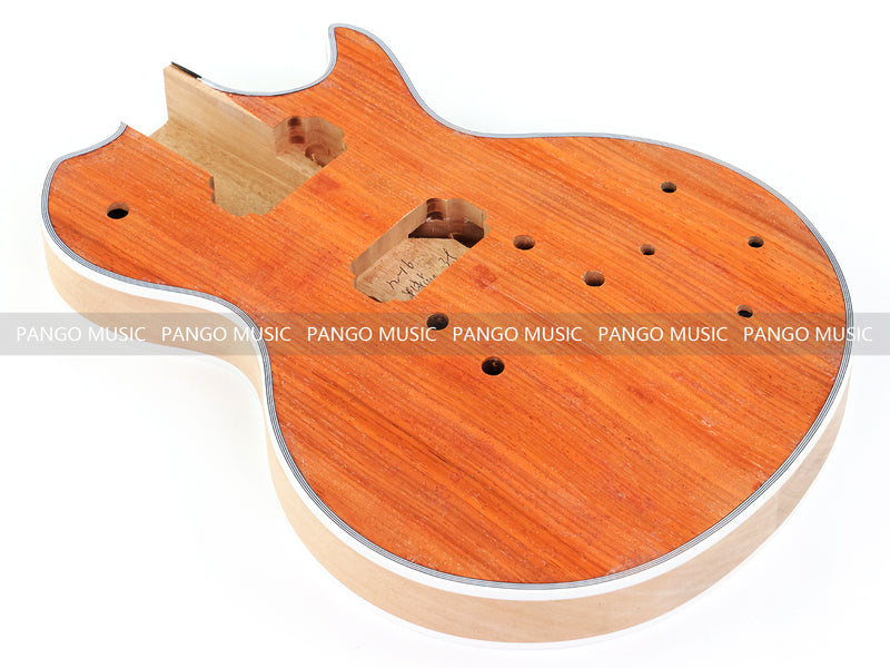 PANGO MUSIC XG Series XLP Custom Padou Veneer Top DIY Electric Guitar Kit (XLP-001)