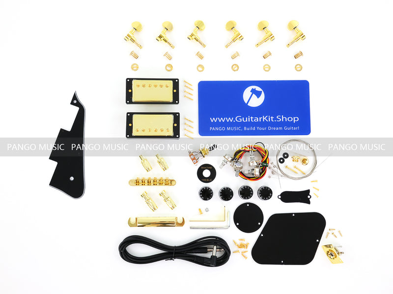 PANGO MUSIC XG Series XLP Custom Padou Veneer Top DIY Electric Guitar Kit (XLP-001)