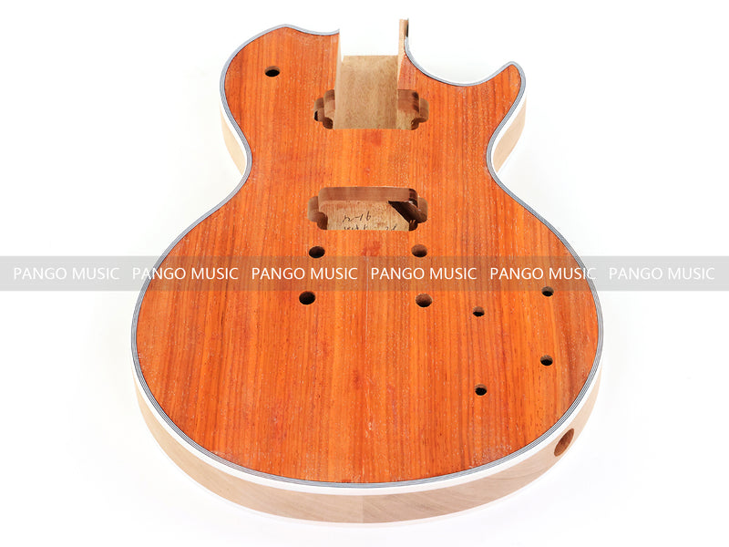 PANGO MUSIC XG Series XLP Custom Padou Veneer Top DIY Electric Guitar Kit (XLP-001)