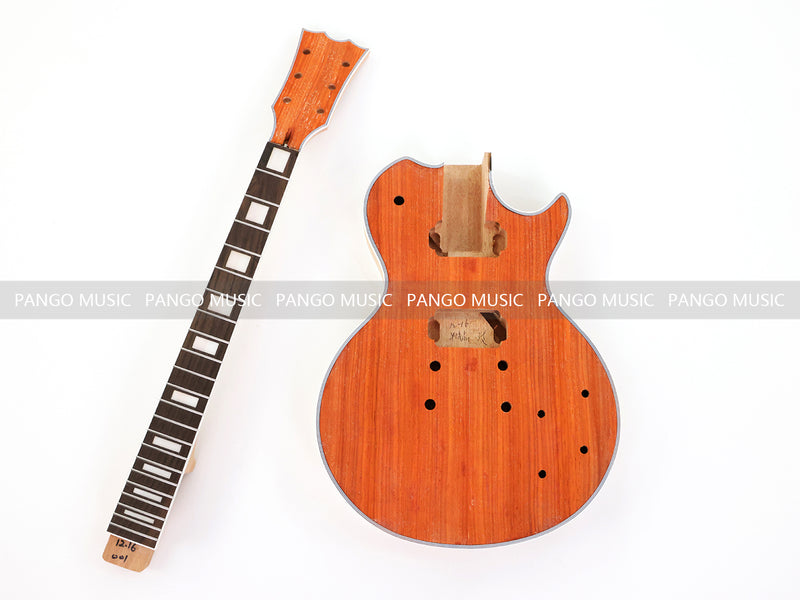 PANGO MUSIC XG Series XLP Custom Padou Veneer Top DIY Electric Guitar Kit (XLP-001)