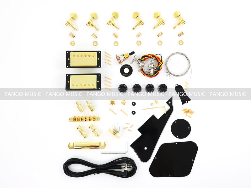 PANGO MUSIC XG Series XLP Custom Padou Veneer Top DIY Electric Guitar Kit (XLP-001)