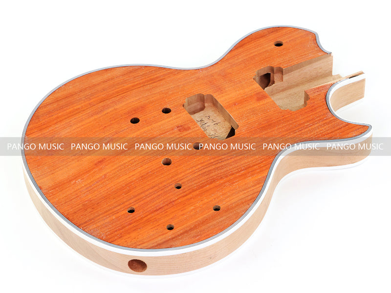 PANGO MUSIC XG Series XLP Custom Padou Veneer Top DIY Electric Guitar Kit (XLP-001)