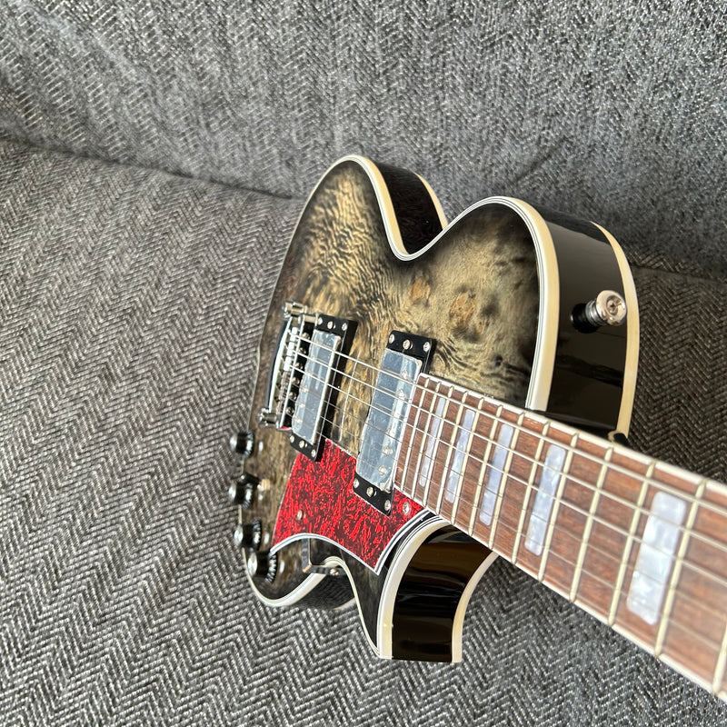 PANGO Music Electric Guitar with Burl Maple Top (YMZ-209)