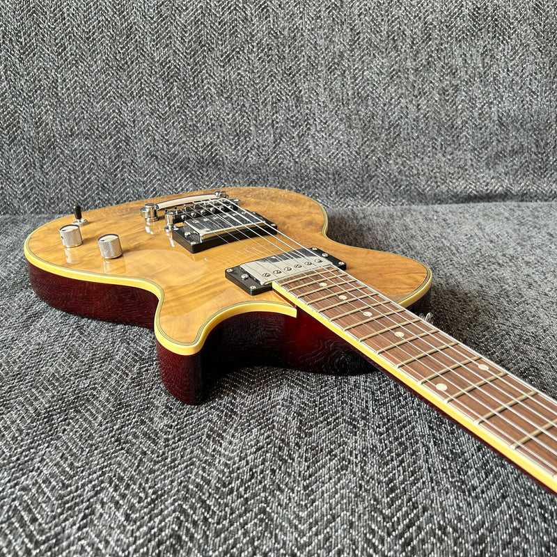 PANGO Music Electric Guitar with Burl Maple Top (YMZ-211)