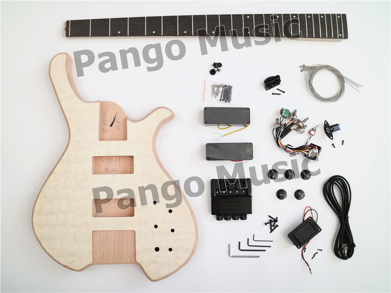 4-String Headless Style Time Machine Series DIY Electric Bass Guitar Kit (PTM-129)