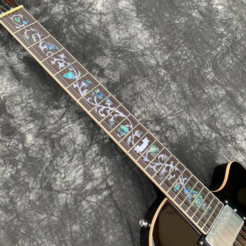 PANGO Music 12-String Semi-Hollow Body Electric Guitar (YMZ-230)