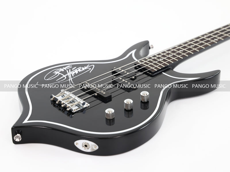 PANGO Music 4 Strings All Black Electric Bass Guitar (GKS-146)