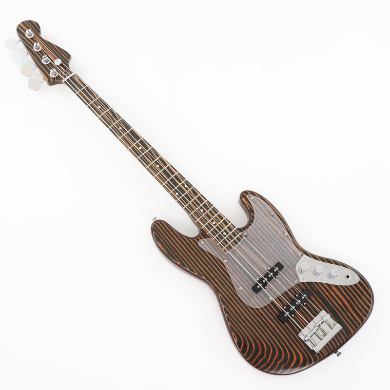 PANGO Music 4 Strings All Zebrawood Electric Bass Guitar (PJB-357X)
