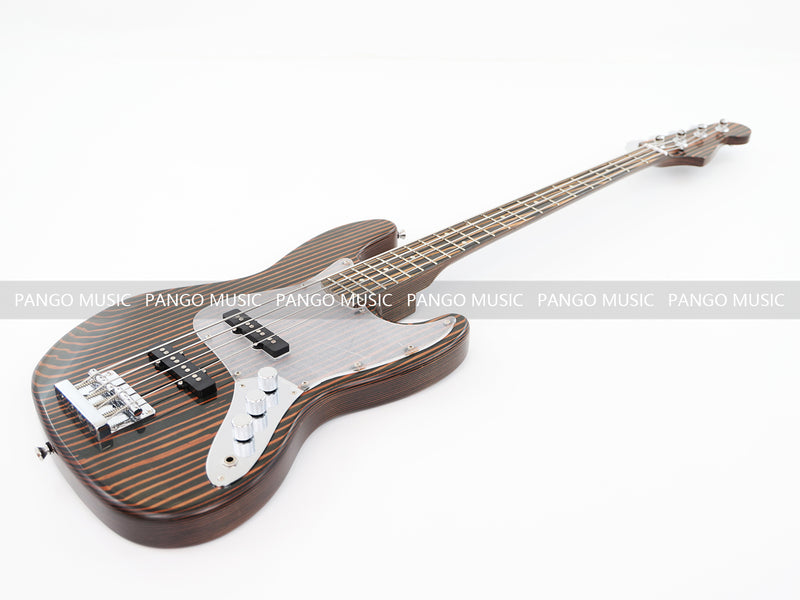 PANGO Music 4 Strings All Zebrawood Electric Bass Guitar (PJB-357X)