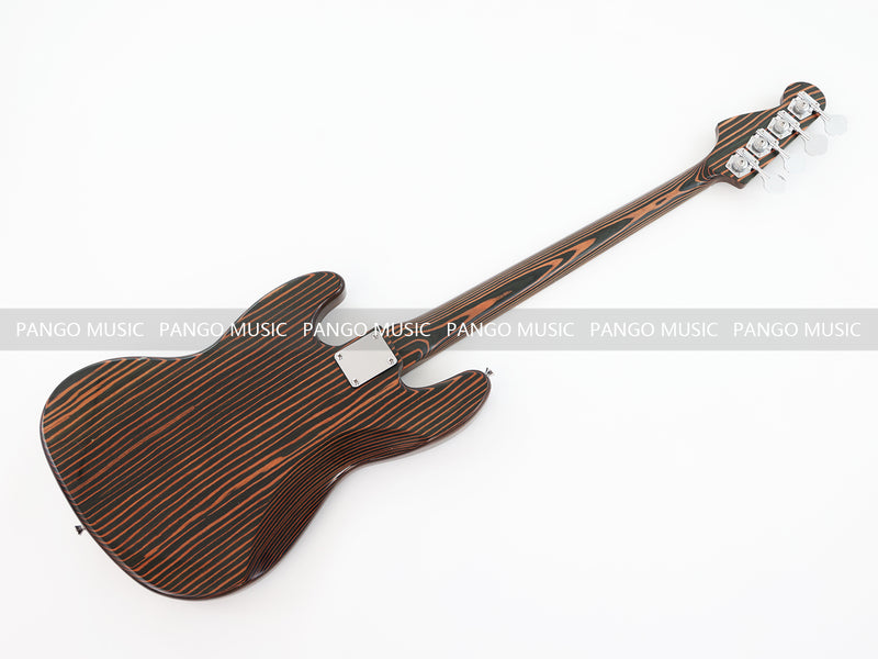 PANGO Music 4 Strings All Zebrawood Electric Bass Guitar (PJB-357X)