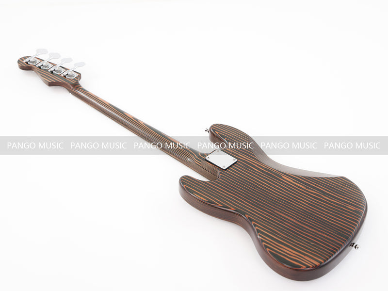 PANGO Music 4 Strings All Zebrawood Electric Bass Guitar (PJB-357X)