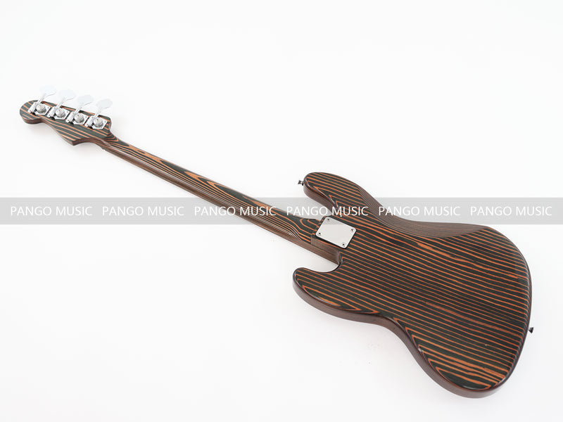 PANGO Music 4 Strings All Zebrawood Electric Bass Guitar (PJB-357X)