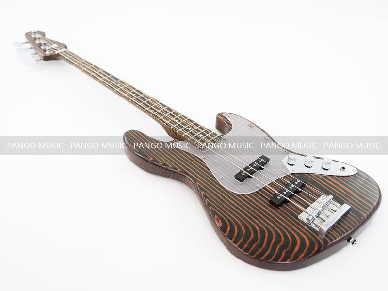 PANGO Music 4 Strings All Zebrawood Electric Bass Guitar (PJB-357X)