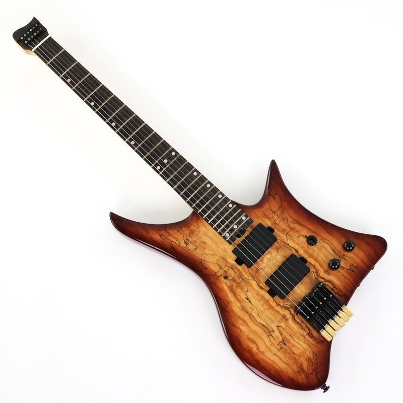 PANGO Music Headless Electric Guitar with Spalted Maple Top (PJX-522)