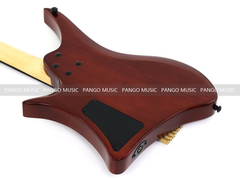 PANGO Music Headless Electric Guitar with Spalted Maple Top (PJX-522)