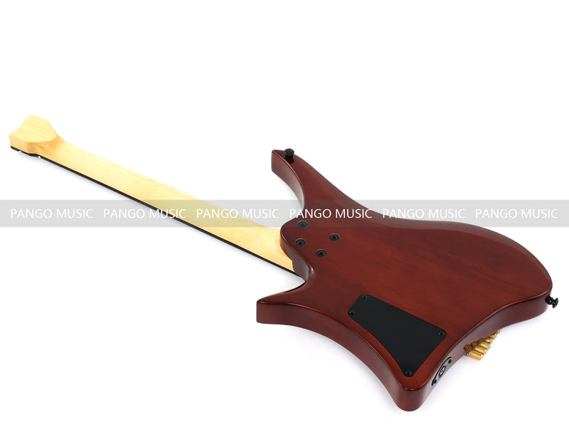 PANGO Music Headless Electric Guitar with Spalted Maple Top (PJX-522)
