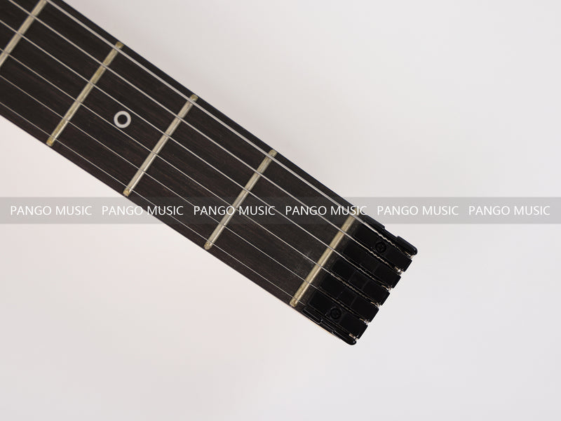 PANGO Music Headless Style Electric Guitar with Burl Maple Top (YMZ-207S)
