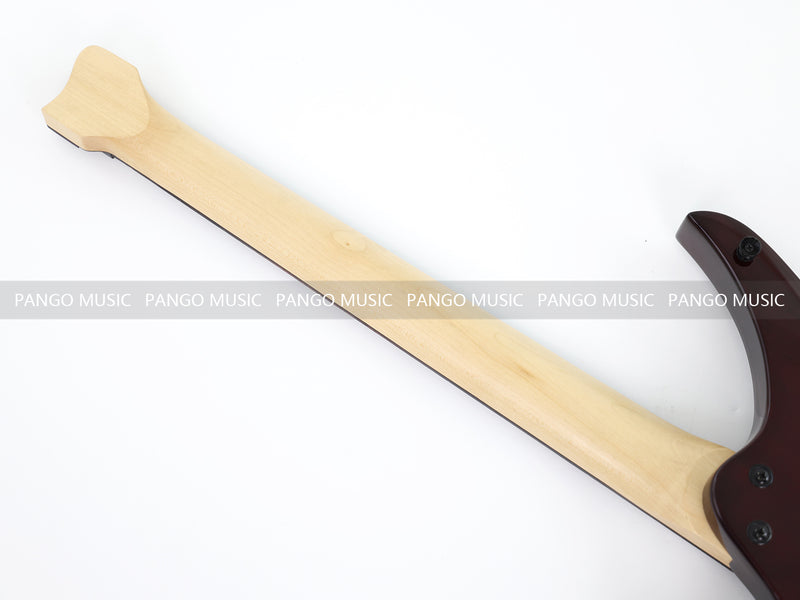 PANGO Music Headless Style Electric Guitar with Spalted Maple Top (PJX-522X)
