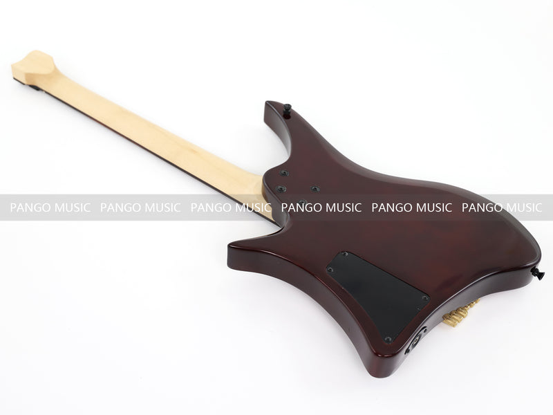 PANGO Music Headless Style Electric Guitar with Spalted Maple Top (PJX-522X)