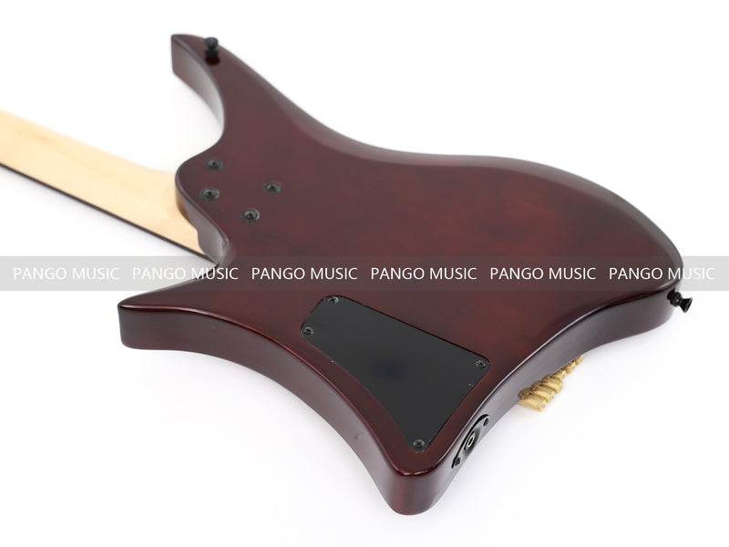 PANGO Music Headless Style Electric Guitar with Spalted Maple Top (PJX-522X)
