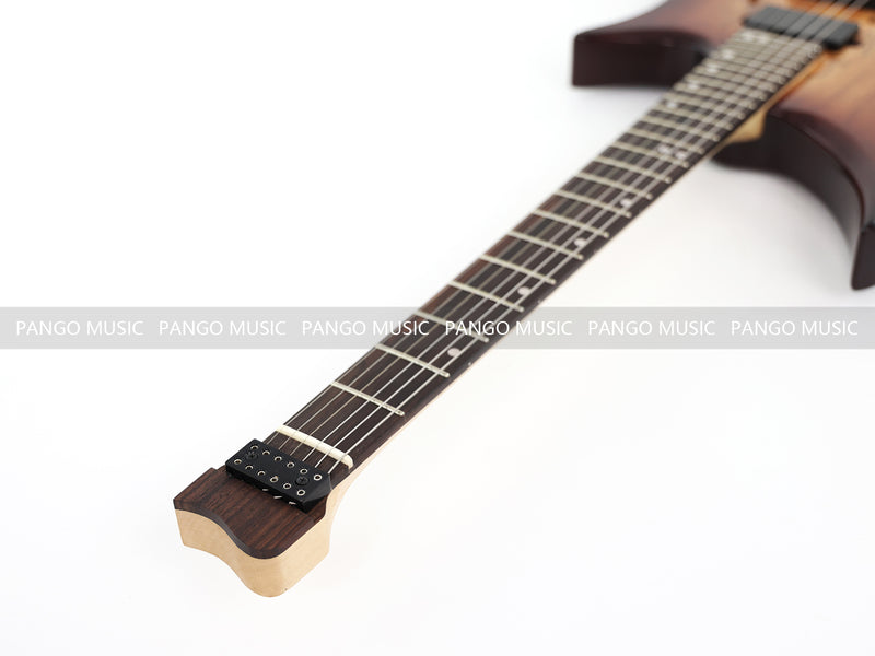 PANGO Music Headless Style Electric Guitar with Spalted Maple Top (PJX-522X)