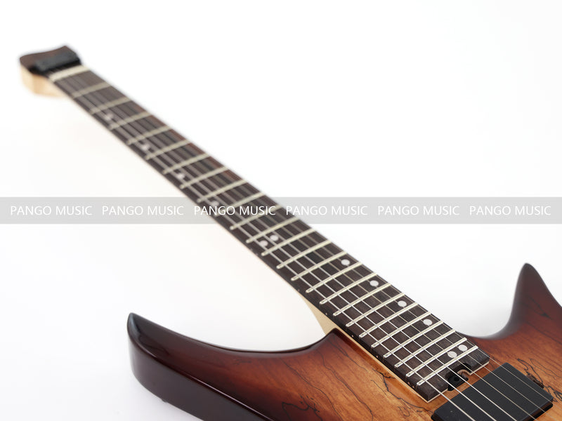 PANGO Music Headless Style Electric Guitar with Spalted Maple Top (PJX-522X)