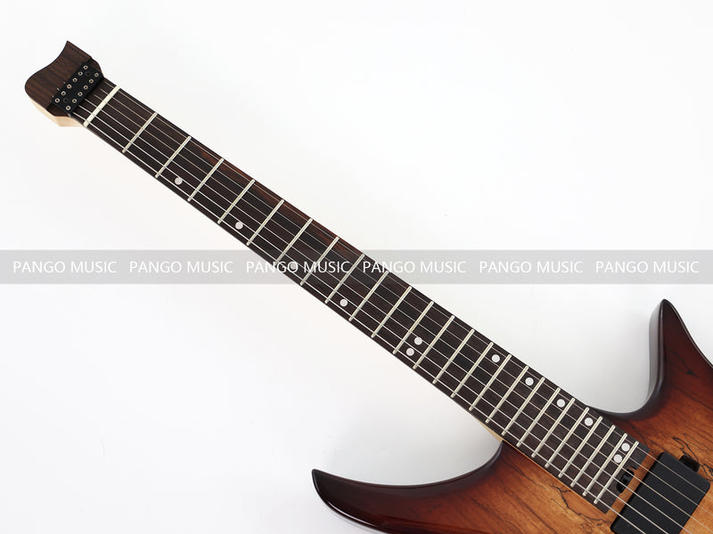 PANGO Music Headless Style Electric Guitar with Spalted Maple Top (PJX-522X)