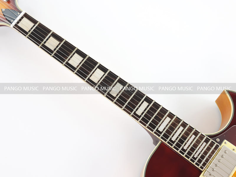 PANGO Music Hollow Body Electric Guitar with Quilted Maple Top (YMZ-053X)