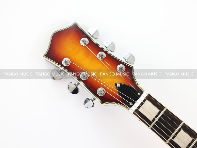 PANGO Music Hollow Body Electric Guitar with Quilted Maple Top (YMZ-053X)
