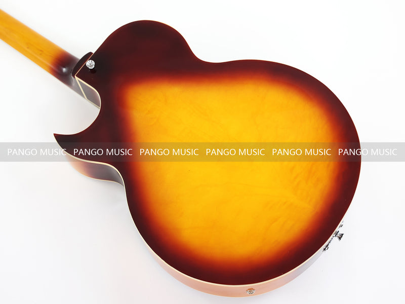 PANGO Music Hollow Body Electric Guitar with Quilted Maple Top (YMZ-053X)