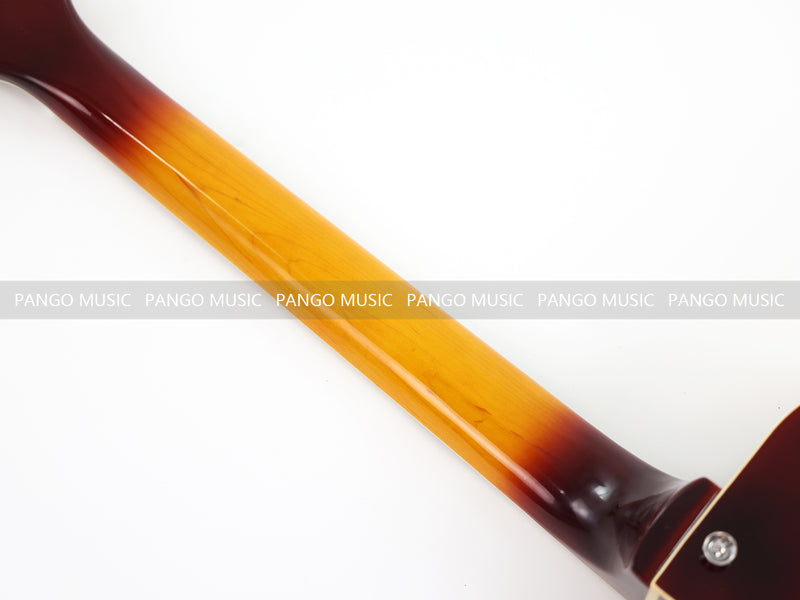 PANGO Music Hollow Body Electric Guitar with Quilted Maple Top (YMZ-053X)