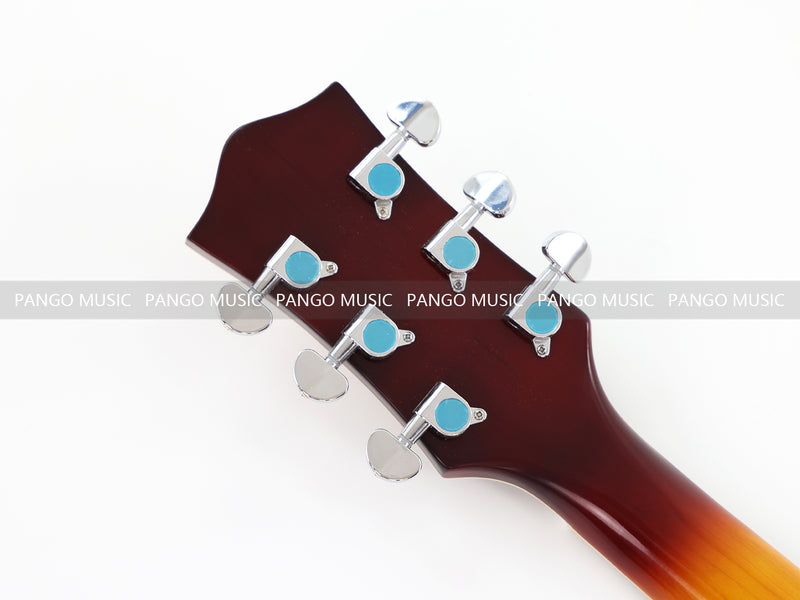 PANGO Music Hollow Body Electric Guitar with Quilted Maple Top (YMZ-053X)