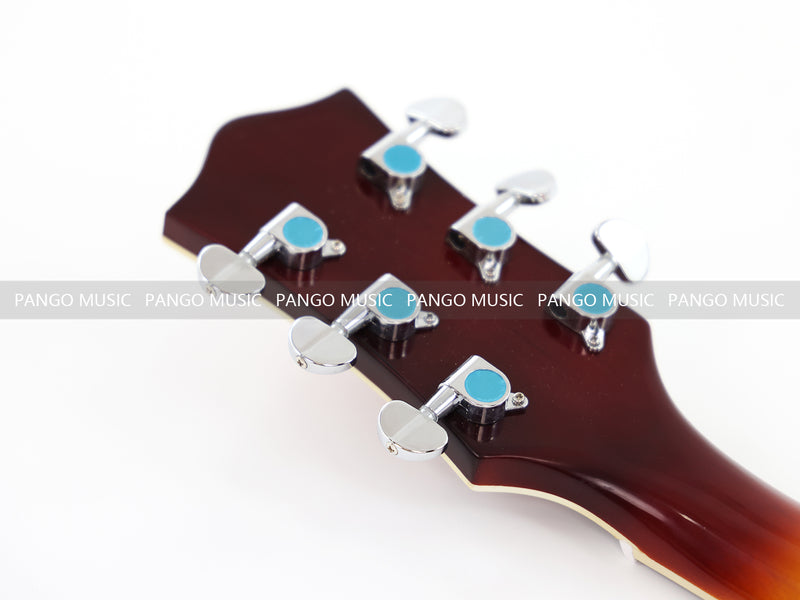 PANGO Music Hollow Body Electric Guitar with Quilted Maple Top (YMZ-053X)