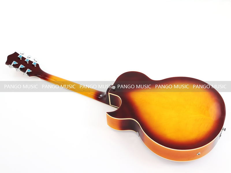 PANGO Music Hollow Body Electric Guitar with Quilted Maple Top (YMZ-053X)