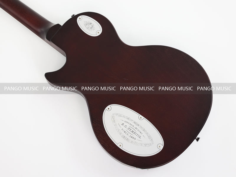 PANGO Music LP Style Electric Guitar with Aluminum Metal Carved Top (PAC-001)