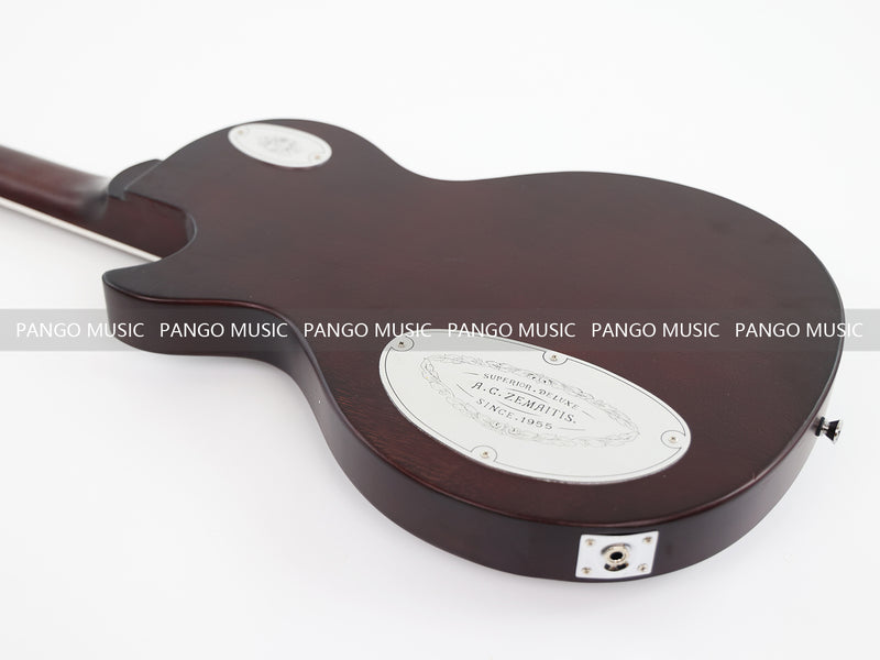 PANGO Music LP Style Electric Guitar with Aluminum Metal Carved Top (PAC-001)