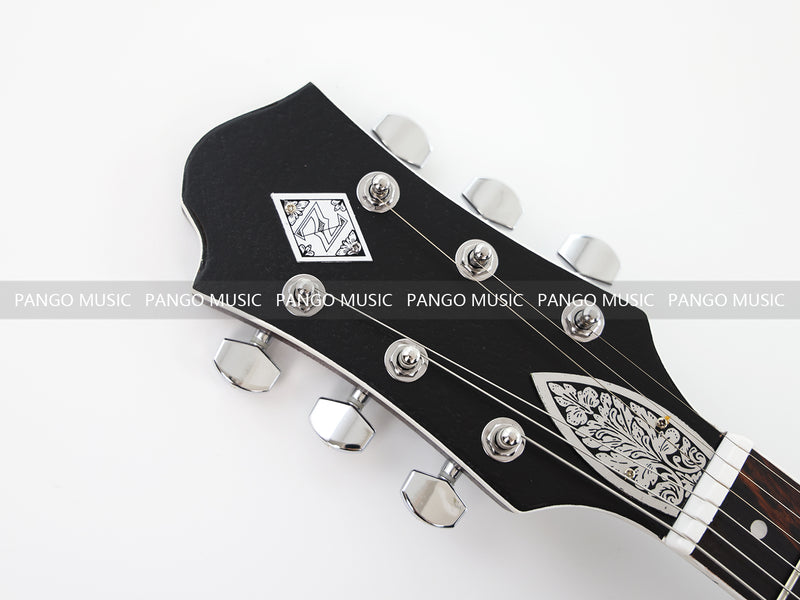 PANGO Music LP Style Electric Guitar with Aluminum Metal Carved Top (PAC-002)