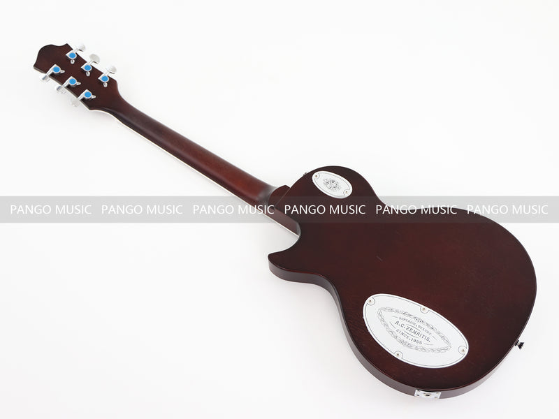 PANGO Music LP Style Electric Guitar with Aluminum Metal Carved Top (PAC-002)