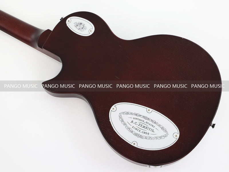 PANGO Music LP Style Electric Guitar with Aluminum Metal Carved Top (PAC-002)