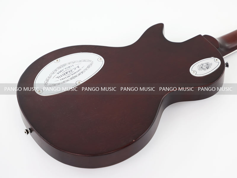 PANGO Music LP Style Electric Guitar with Aluminum Metal Carved Top (PAC-002)