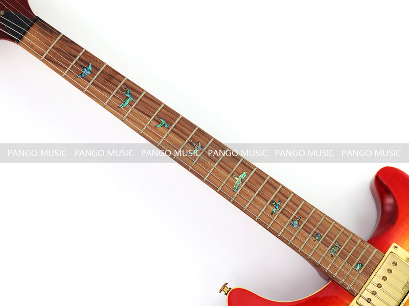 PANGO Music PRS Style Gloss Sunburst Electric Guitar with Flamed Maple Top (APR-178X)