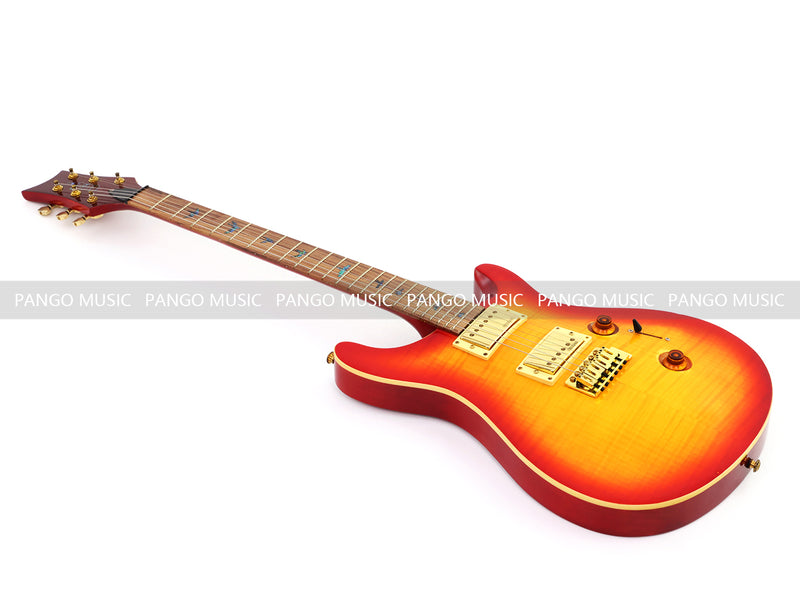 PANGO Music PRS Style Gloss Sunburst Electric Guitar with Flamed Maple Top (APR-178X)